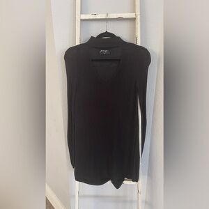 Nasty gal black sweater dress xxs